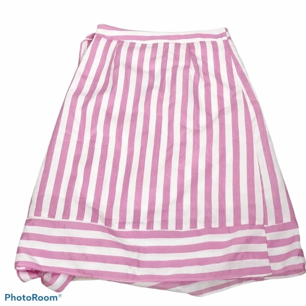 Lucy Paris Teagan striped midi skirt pink nwt - Picture 6 of 12